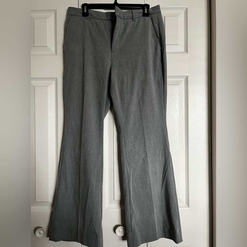 Banana Republic grey color boot cut dress slacks Size 10 petite